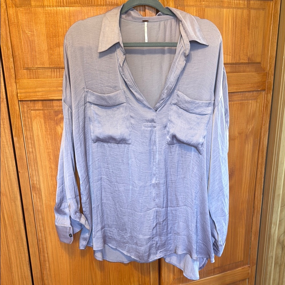Free People Women's Lavender Blouse
